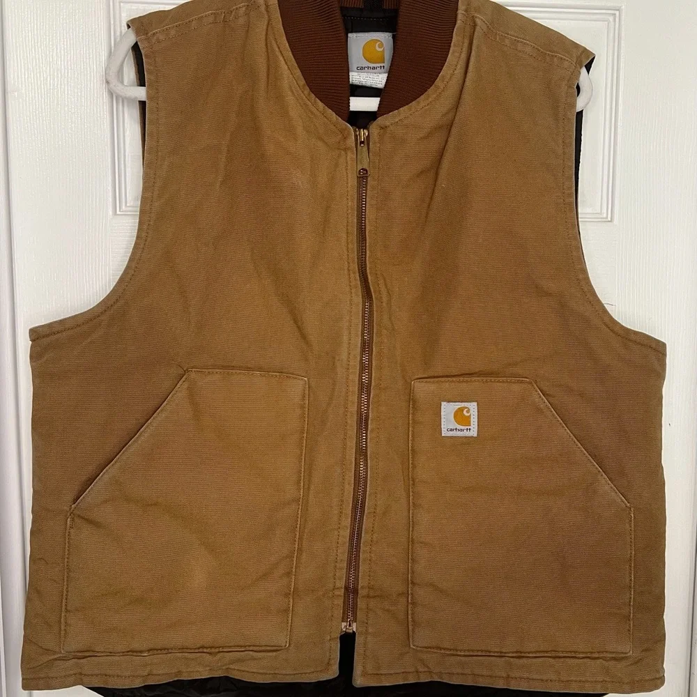 Carhartt Tan‎ Work Vest Men size Large